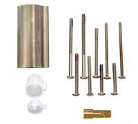 CNANRNANC Prolunga Maniglia Nera per Rubinetti Muri Spessi(Brushed Nickel) | Compatibile per rubinetti vasca per doccia, per montaggio , per ideale muri spessi, finitura nera elegante
