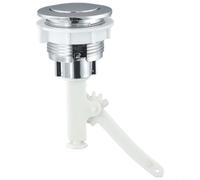 CNANRNANC Pulsante per sciacquone WC da 38 mm, per meccanismo di scarico singolo, testa rotonda, accessori per la riparazione del serbatoio dell'acqua del bagno (1 pz)