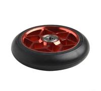 CNANRNANC Ruota per scooter professionale da 110 mm, con mozzo in lega di alluminio e pneumatici in poliuretano, cuscinetti in acciaio ad alto tenore di carbonio per sport all'aria aperta (rosso)