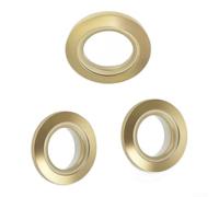 CNANRNANC Set 3 Pulsanti per wc Ottone Spazzolato Duraturo Set 3 Pulsanti | Doppio scarico efficiente, risparmio acqua, design a due tasti, installazione rapida, compatibilità universale