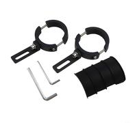 CNANRNANC Set di 2 staffe per faretti per moto, con diametro interno regolabile da 4 a 6,2 cm, in plastica e metallo, per moto o scooter elettrici, ideale per moto