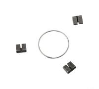 CNANRNANC Set di molle e pedane mozzo in acciaio nero per corpo Novatec Freehub, pratico kit di pezzi di ricambio con 3 pedane e 1 molla per la riparazione