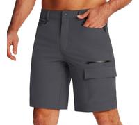 CNANRNANC Shorts Tattici Multi-Tasche in Poliestere Shorts Tattici Multi-Tasche