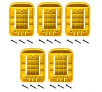 CNANRNANC Supporto per utensili elettrici, porta batterie per Dewalt 20 V, adatto per 20 V 60 V per EX DCB200 DCB201 (5 pezzi)