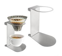 CNANRNANC Supporto pieghevole in acciaio inox per versare sopra la birra con design portatile stabile e compatto (2 pezzi)