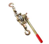CNANRNANC Tenditore manuale per funi metalliche, resistente, estrattore per cavi, in acciaio, con doppi ganci per lavori di costruzione di comunicazioni di rete elettrica (1T a linea singola)