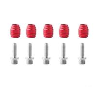 CNANRNANC Tubo freno idraulico Olive e Barb Kit per SRAM per Stealth-A-Majig Componenti del sistema frenante della bicicletta in acciaio rosso accessori per ciclismo (confezione da 5)