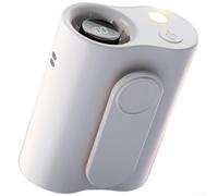 CNANRNANC Ventilatore da Collo e Vita Ricaricabile 3000mAh Leggero(White) | 5 livelli di per vento regolabili, pulsante per one-touch, flusso d'aria o delicato, per ideale per estate