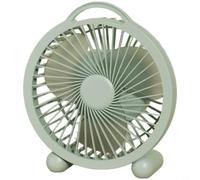 CNANRNANC Ventilatore da scrivania USB portatile da 10,2 cm e 15,2 cm, con forte flusso d'aria e funzionamento silenzioso, design compatto e leggero in bianco, verde o rosa, ideale per ufficio, camera