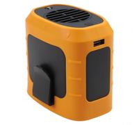 CNANRNANC Ventilatore portatile da esterno con cinturino da collo, batteria da 8000 mAh, 3 impostazioni di velocità, ricarica USB, design senza lama per campeggio (arancione)