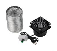 CNANRNANC Ventilatore USB per saldatura con condotto regolabile e flessibile per rimuovere il fumo di saldatura in officina, cucina o progetti fai da te (ventilatore più tubo da 3 m)