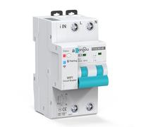 CNANRNANC Wifi per interruttore di misurazione intelligente 63A 4 poli con telecomando, protezione da sovraccarico e cortocircuito, compatibile con Tuya per app Smart Life, per industriale e (2P)