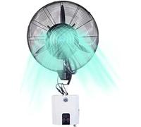 CNAOHGHN Ventilatore nebulizzatore oscillante da parete, per garage e officina, con 3 velocità di raffreddamento e serbatoio da 15 litri, ventola di raffreddamento per patio, ristorante esterno