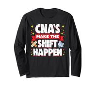 CNAs Make The Shift Happen - Citazione motivazionale per infermieristica divertente Maglia a Manica