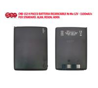 CNB-152-H PACCO BATTERIA RICARICABILE Ni-Mh 12V - 1100mA/h PER STANDARD, ALAN, R