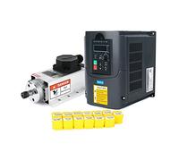 CNC 1. Mandrino di raffreddamento ad aria quadrata da 5kw 220/110, ER11 1500W. Mandrino di fresatura raffreddato ad aria + 1. 5KW VFD. Inverter + 13 PCS ER11 per incisione/fresatura(1.5kw 220 Kit)