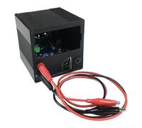 CNC - Alloggiamento in alluminio per alimentatore fai da te con protocollo di ricarica rapida PD, porte USB-C e USB-A, con ventola, prese a banana, viti, compatto, 84 x 83 x 90 mm, per laboratorio