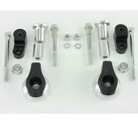 CNC Alluminio Cuscinetti adatto per Kawasaki Z750 2007-2012 Argento Argento