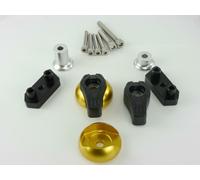 CNC Alluminio Cuscinetti Crashpads adatto per Kawasaki Z800 2013-2016 Oro