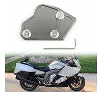 CNC Billet Alluminio Side Stand Piastra di Estensione Per Bmw K1600gt E K1600gtl 2011 2012 2013 2014 2015 Moto Cavalletto Enlarger Pad Per Terra Morbida Fango Sabbia Stabilità Anodizzato Finitura