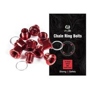 CNC CNCLOL - Viti per catena M8 Singlespeed/doppia pigna, confezione da 5, colore rosso