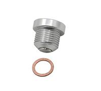 CNC for Porsche 986 996 911 Boxster Cayman Carrera 4 4s S Magnete Tappo di Scarico Olio Motore Bullone E Rondella Sostituire N. 90021900930 DunMuan(Silver)