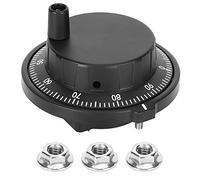 CNC Manual Pulse Generator Handwheel 80mm 100PPR | 5V Electronic Hand Wheel for CNC Machine Tools/Milling Machines/Lathes | A B A - B - Output with 3 Terminals