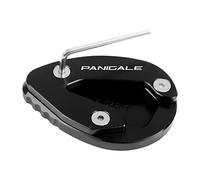 CNC Moto Cavalletto Pad Per Ducati Panigale V2 V2S Piastra Di Supporto Di Estensione Ingrandire Pad Cavalletto Panigale 899 959 1199 R S 1299 R FE/S Piede Cavalletto Laterale (Colore : Nero)