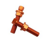 CNC MOTORCYCLE Catena posteriore Vidicio del regolatore M10 Compatibile con XC XCF XCW SX SXF EXC EXCF TPI 6D Modelli 125 150 200 250 300 350-500 2007-2023(Naranja)