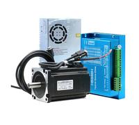 CNC Nema34 86mm 4.5N 8.5N 12N Closed Loop Stepper motor Kit + 400W 60V PSU + HBS86H Hybrid Servo Driver + Encoder Cable(8.5Nm)
