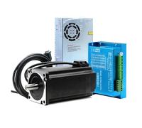 CNC Nema34 86mm 4.5N 8.5N 12N Closed Loop Stepper motor Kit + 400W 60V PSU + HBS86H Hybrid Servo Driver + Encoder Cable(12Nm)