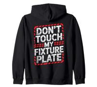 CNC Operator Shop Rule Graphic Statement Felpa con Cappuccio