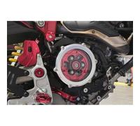 Cnc Racing CA510S Carter trasparente per frizioni ad olio Ducati - solo corpo Argento