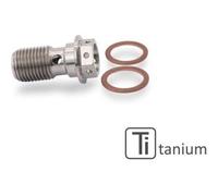Cnc Racing Kv378X Vite Raccordo Singolo Tubi Olio Titanio