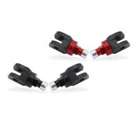 Cnc Racing PEA22BR Kit poggiapiedi TOURING pilota - Advanced Mounting System Nero/Rosso