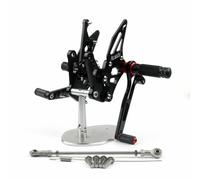 CNC Regolabile Pedane Arretrate Rearset Per Suzuki 1300 1300 1999-2007 Nero T0