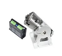 CNC Riduciatore planetario Un 4 ° asse rotante 3 mascella Chuck 100mm NEMA 34 Rapporto di riduzione della velocità 10: 1 CNC Incisioni di macchine utensili(Rotary Axis - DM542)