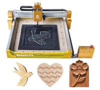 CNC Router Machine, CNC 4080 Pro Router Kit GRBL Doppio asse Y con copertura antipolvere, motore mandrino 775 ad alta potenza, area di lavoro XYZ con legno acrilico alluminio intaglio taglio (oro, 29