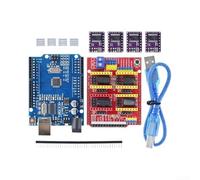 CNC Shield per v3 per Arduino con 4x DRV8825 Driver CNC Shield (R3-V3-8825) | per compatibilità scudo v3, 4- supporto, X Y per z A duplicazione, firmware flessibile, per arduino ready