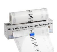 CNC TATTOO Pellicola Tatuaggi - Rotolo (15cm X 5m) Tattoo Defender Pellicola Trasparente Adesiva Film Medicazione Seconda Pelle Coprire l'involucro di Guarigione - Bendaggio Adesivo per Tatuaggi