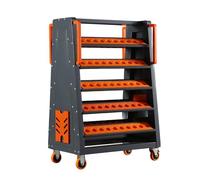 CNC Tool Cart, Heavy-Duty Cutting Implement Storage Rack, CNC Tool Holder Rack,With Swivel Casters & large Capacity - Ideal for Warehouses, Factories, Workshops.(5-tier/100CAP)