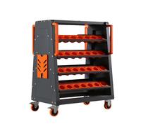CNC Tool Cart, Heavy-Duty Cutting Implement Storage Rack, CNC Tool Holder Rack,With Swivel Casters & large Capacity - Ideal for Warehouses, Factories, Workshops.(4-tier63/80CAP)