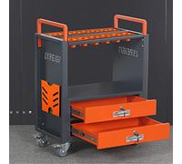 cnc tool cart tool cart Double drawer tool cart. Multi-purpose trolley, strong and scratch-resistant trolley CAT30-17CAP