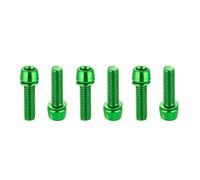 CNC Viti Bici，6pcs M5*18 Vite Stelo per MTB Corsa Bicicletta，Verde
