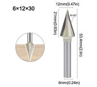 CNC Woodworking 30 gradi V Bit Router Bit Lega Utensile da Taglio per Incisione