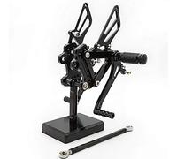 CNC ZX7R 91-03 Motorcycle Adjustable Rearsets Foot Pegs Footpeg Brake Shift Pedal Compatible with Ninja ZX-6R ZX6R 1995-1997, Ninja ZX7R ZX750 ZX-7R ZX-7 1991-2003, ZX-9R ZX9R 1994-1997 Black