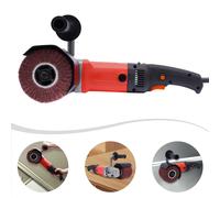 CNCEST 1580W Smerigliatrice per spazzole per macchina satinata multifunzionale 220V Smerigliatrice per macchina satinata con lucidatrice per smerigliatrice a spazzole a tamburo