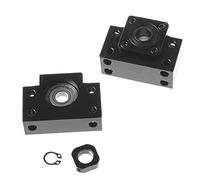 CNCMANS 1 set BK20/BF20 con cuscinetti a sfera in acciaio al carbonio, supporto per mandrino circolare RM/SFU 2505 e macchine e utensili automatizzati