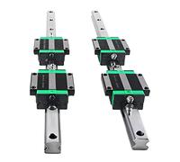 CNCMANS, 2 guide lineari “HGR20” da 1500 mm e 4 blocchi di scorrimento “HGW20CC”, per macchine automatizzate (HGR20 da 1500 mm)