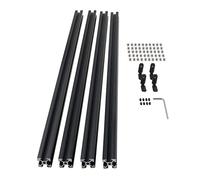 CNCMANS 4 pezzi 600 mm 2020 profilo in alluminio estrusione tipo V nero standard europeo anodizzato guida lineare profilo in alluminio per stampanti 3D e macchine CNC